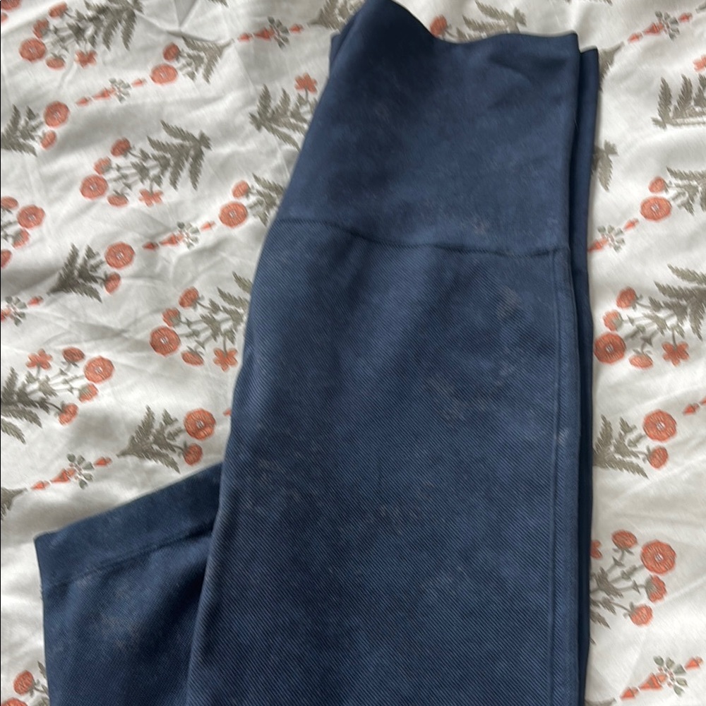 Spanx Blue marbled  Leggings